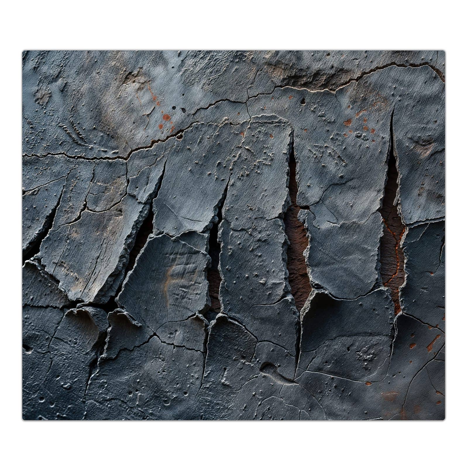 1-teilige Ceranfeld Abdeckungen mit Rissige mit Oberfläche-Motiv in der Frontansicht #grösse_1-Teilig (60x52cm)