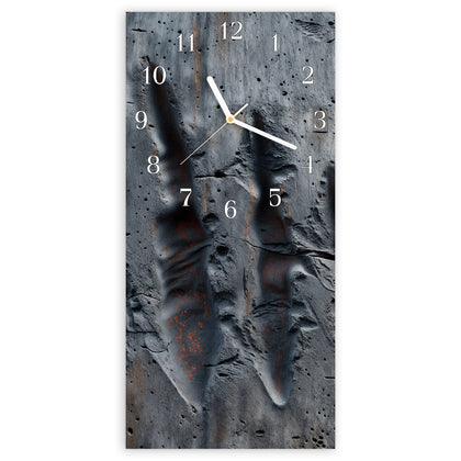 Wanduhr mit dem Motiv Rostspuren im Beton