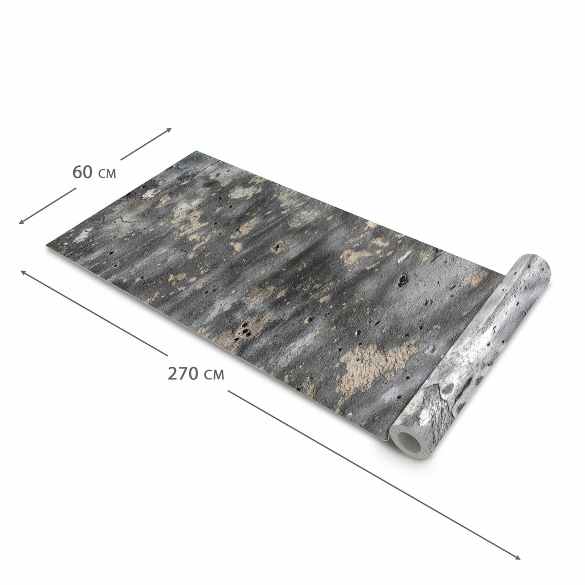 Rutschfester Küchenläufer nach Maß mit Motiv Wand von Abstrakte in der Größe 60x180 cm