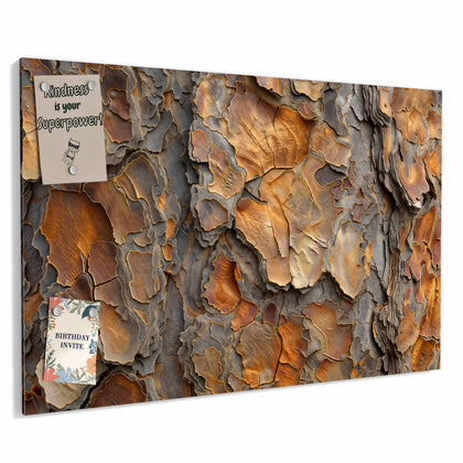 Metall Magnettafel mit dem Motiv Kiefernrinde