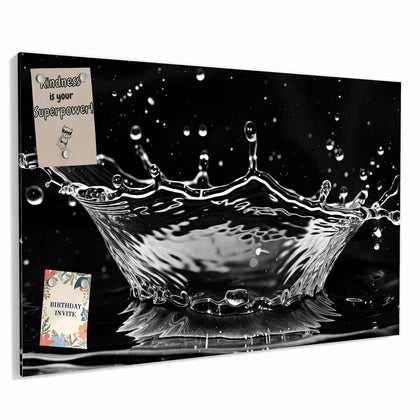 Metall Magnettafel mit dem Motiv Wasserkrone
