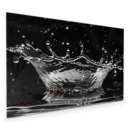 Küchenrückwand mit dem Motiv Wasserkrone