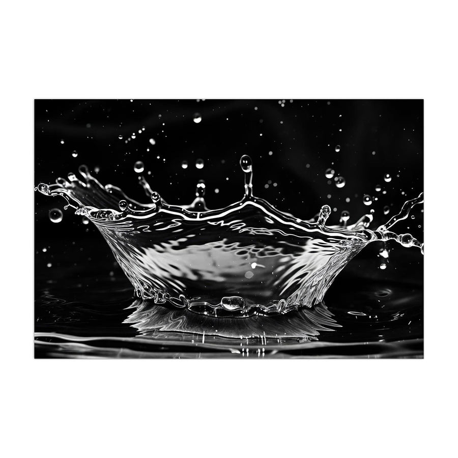 Maße Küchenrückwand Wasserkrone aus Glas