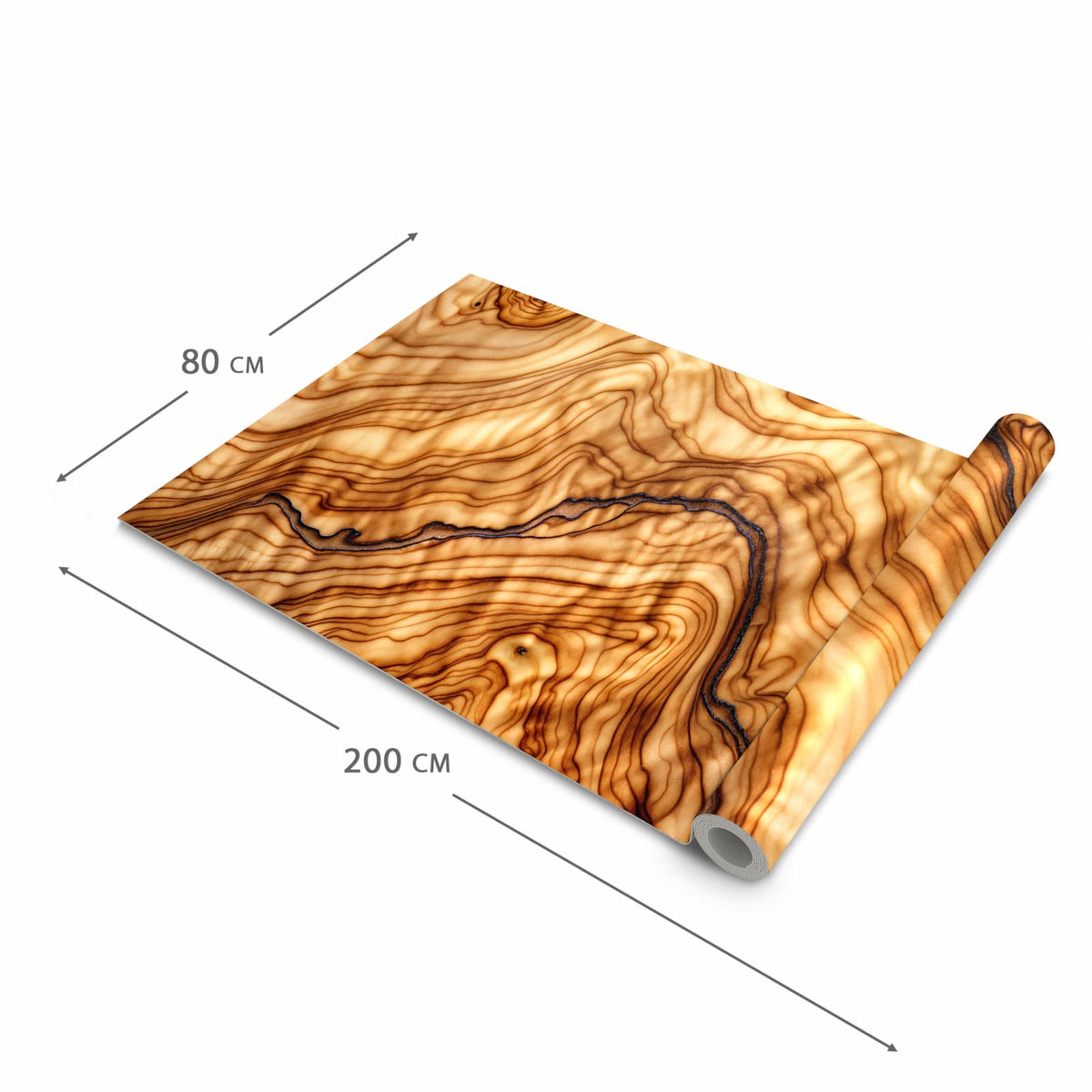 Moderner Küchenläufer mit Motiv Holzmuster in der Grösse 60x300 cm - angenehme Haptik