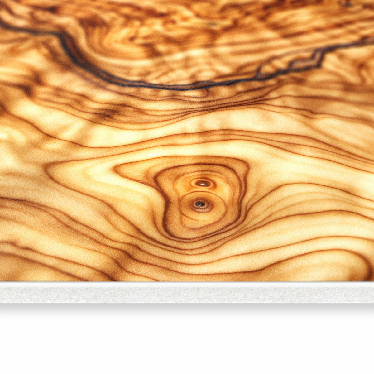 Rutschfester Küchenteppich mit Motiv Holzmuster in seitlicher Ansicht, leicht zu reinigen