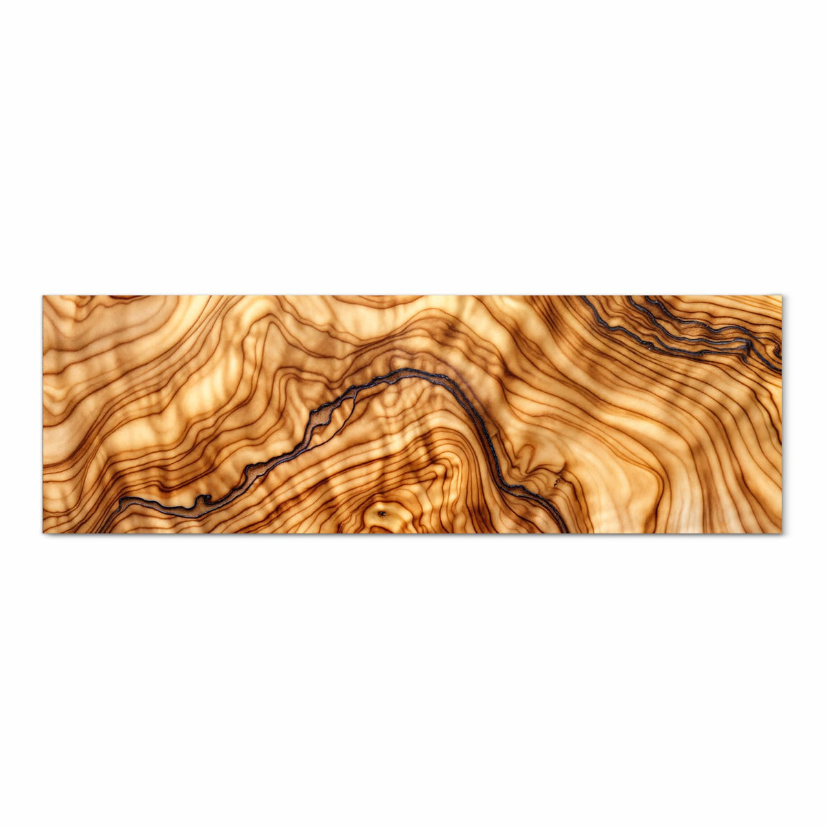 UV-beständiger Küchenteppich mit Motiv Holzmuster in Frontansicht für die Küche