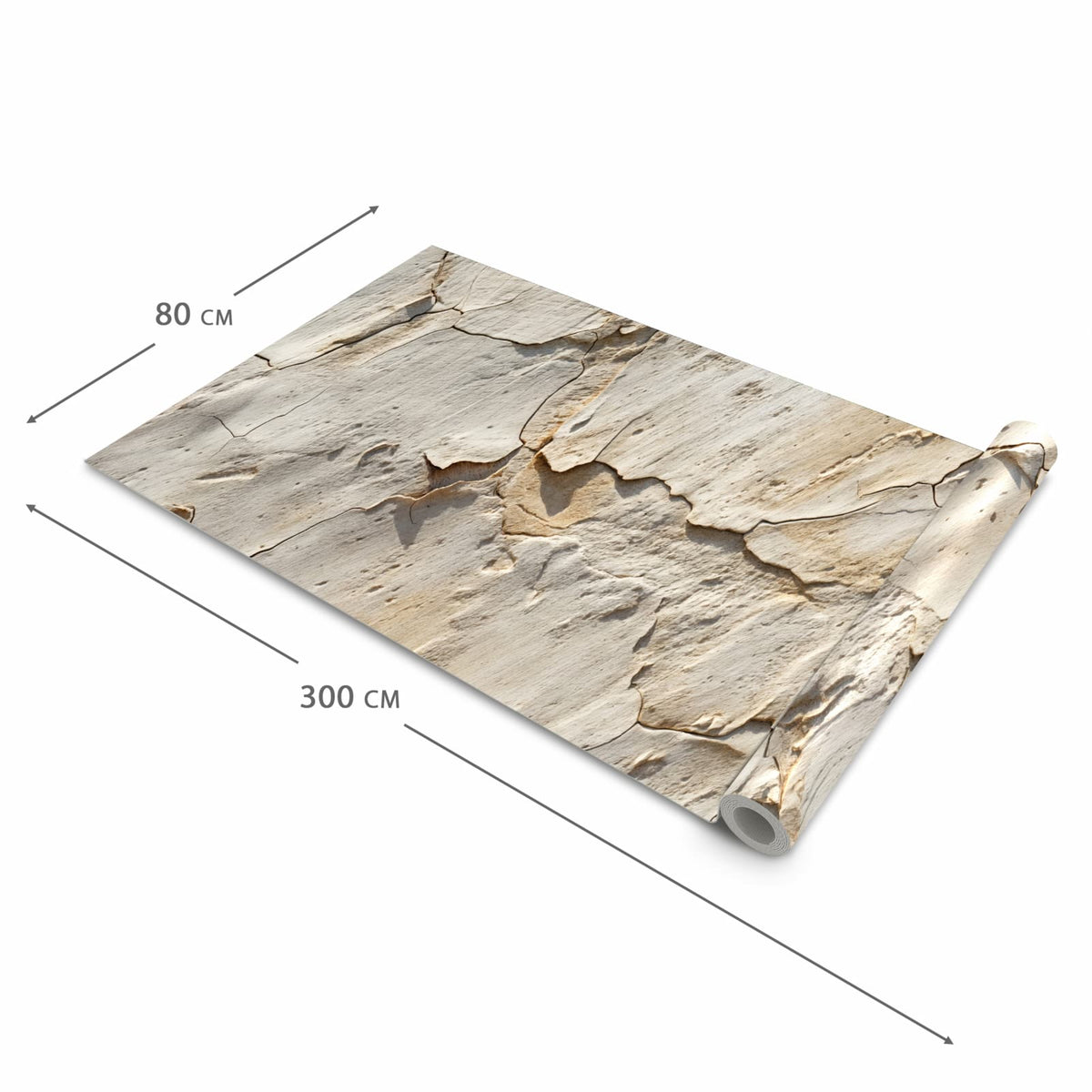 Abwaschbarer Küchenteppich mit Motiv Abgeplatzte Farbe in der Größe 60x270 cm schützt den Boden