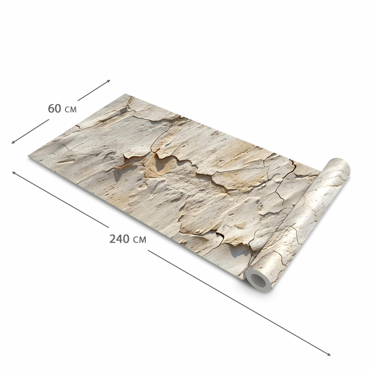 Küchenläufer mit angenehmer Haptik und Motiv Abgeplatzte Farbe in der Grösse 60x270 cm