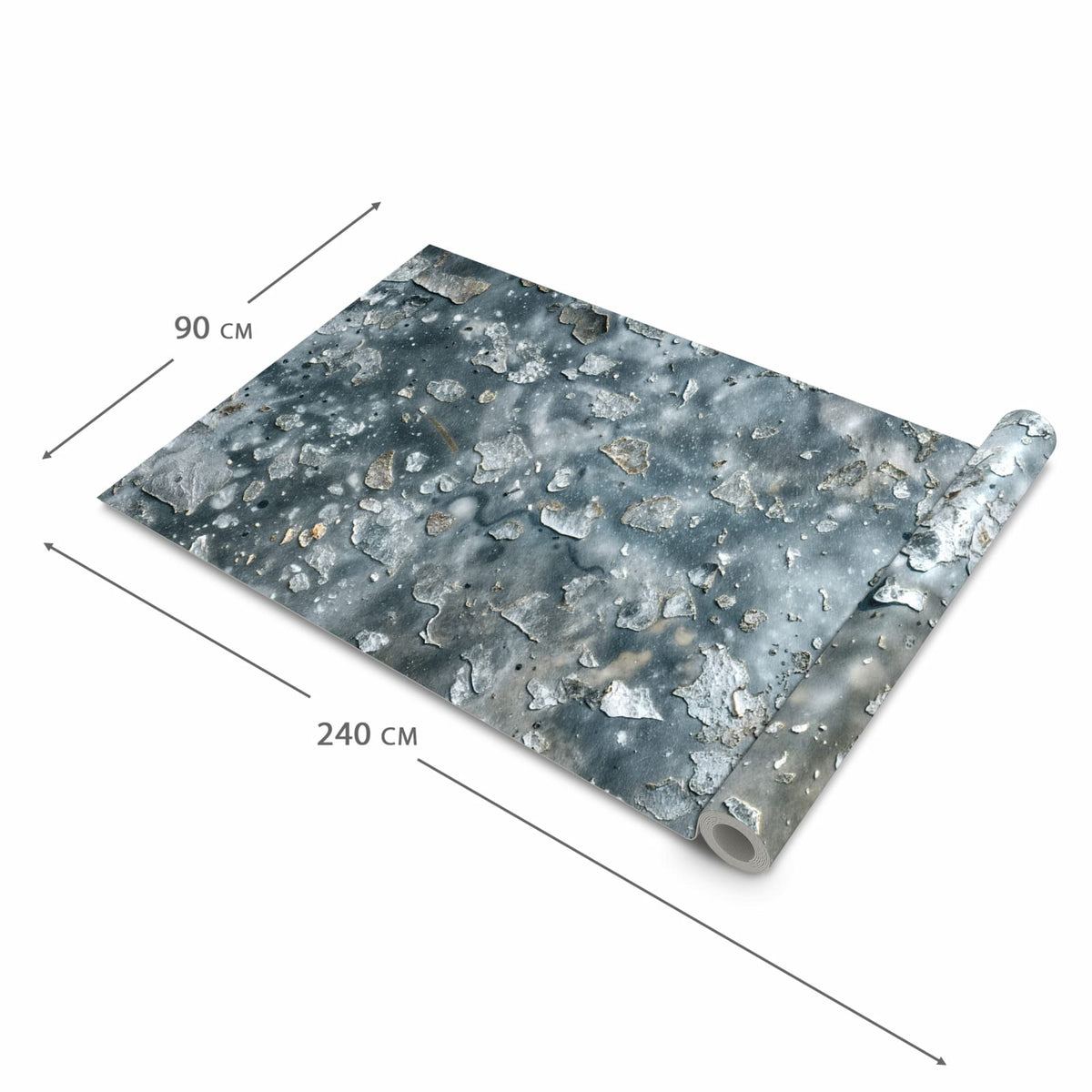 Formstabiler Bodenläufer Teppich mit Motiv Farbe des Abblätternde in der Grösse 60x240 cm