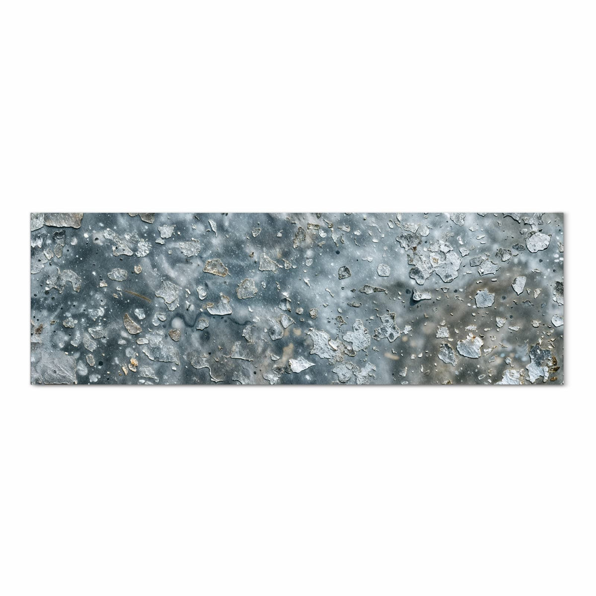 Feuchtigkeitsresistenter moderner Küchenläufer mit Motiv Farbe des Abblätternde in Frontansicht
