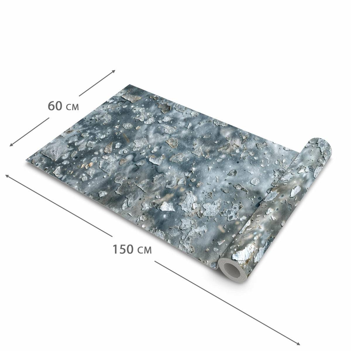 Waschbarer Küchenläufer mit Motiv Farbe des Abblätternde in der Größe 60x240 cm für angenehme Haptik