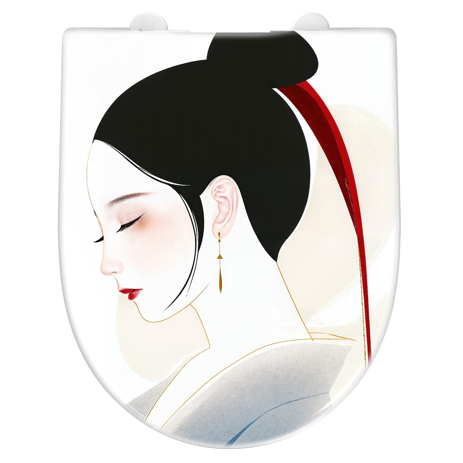 WC-Sitz mit Absenkautomatik Stilvolle Abstraktion