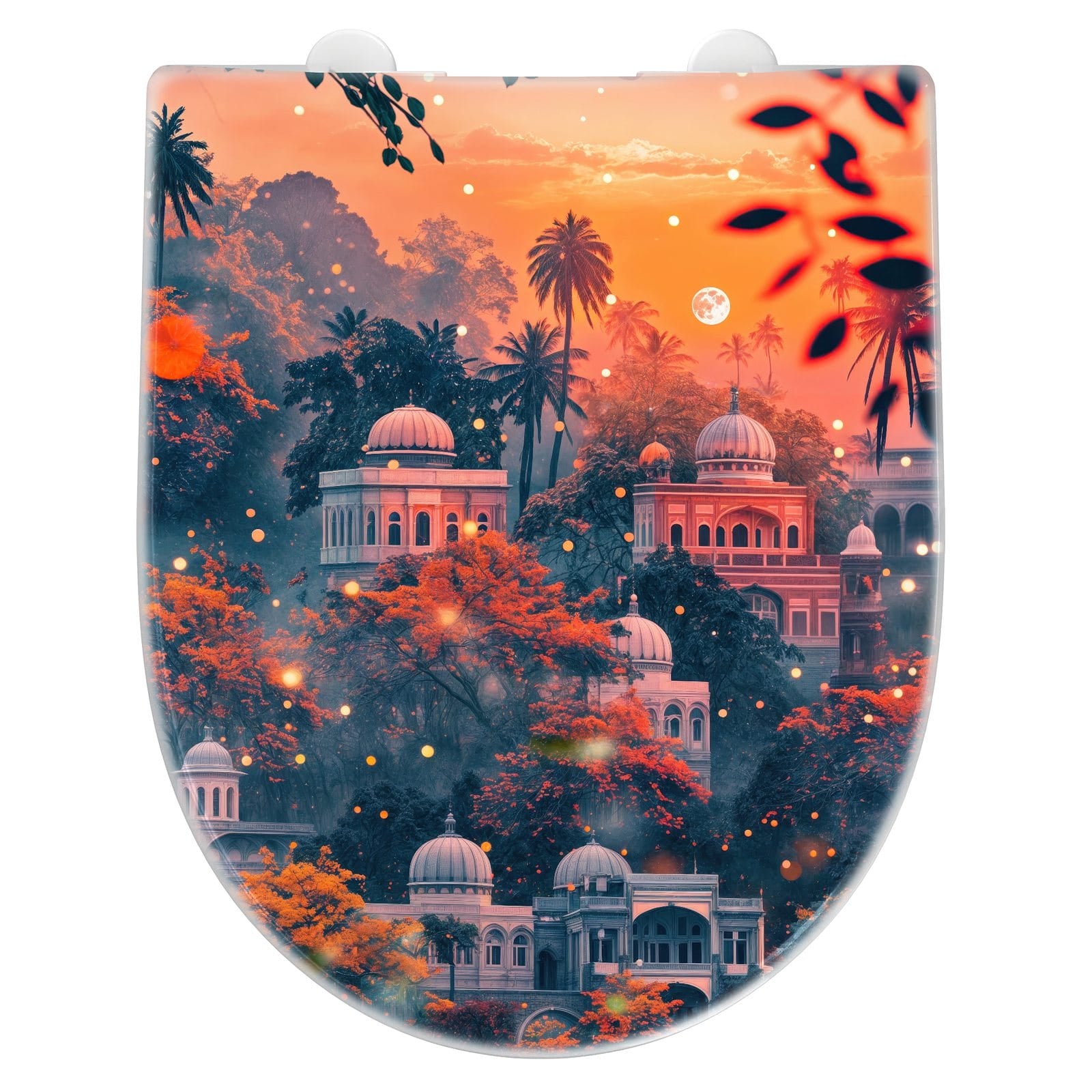 WC-Sitz mit Absenkautomatik Abgenutzte Wand