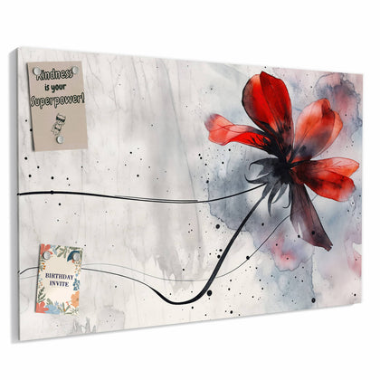 Metall Magnettafel mit dem Motiv Abstrakte Blüte