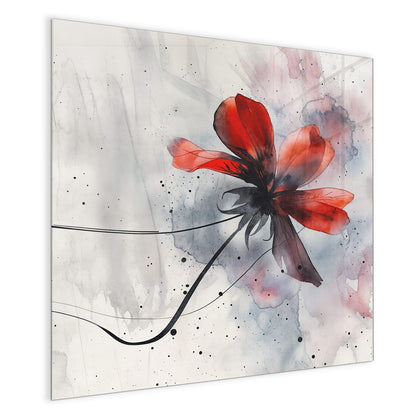 Magnettafel mit dem Motiv Abstrakte Blüte