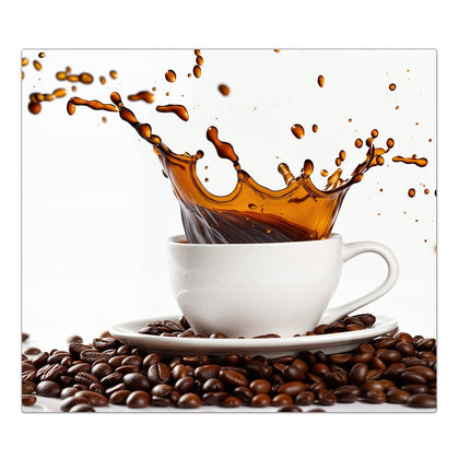 Herdabdeckplatte mit dem Motiv Kaffeespritzer