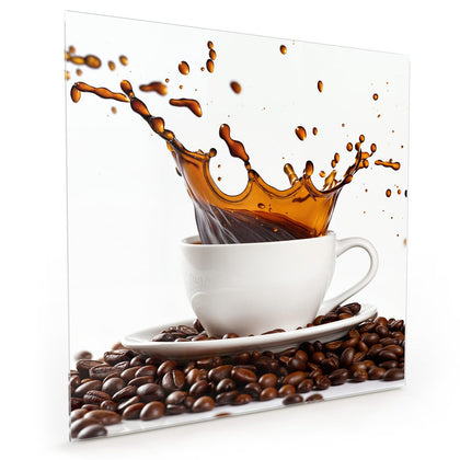 Küchenrückwand mit dem Motiv Kaffeespritzer