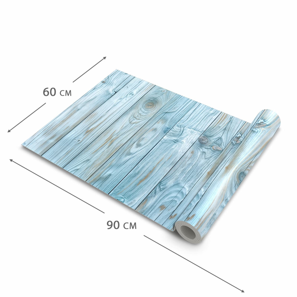 Küchenteppich mit Motiv Holzbretterdekor in der Grösse 60x90 cm für sichere Aufbewahrung