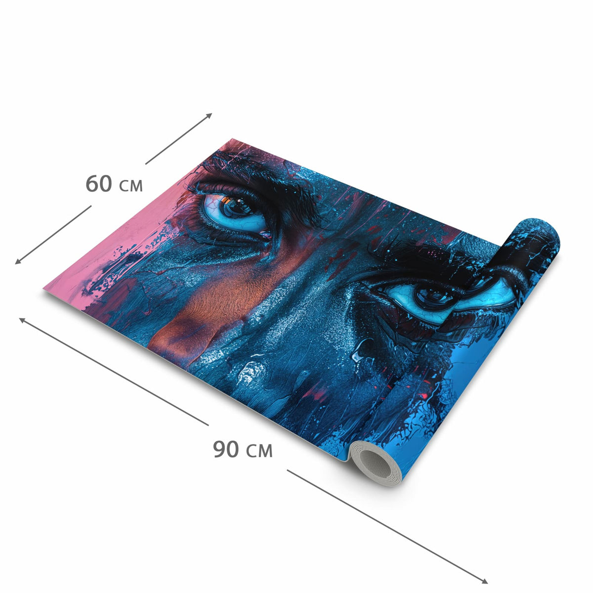 Rutschfester Küchenläufer mit Motiv Blick ins Unbekannte in der Grösse 60x300 cm - einfach zu reinigen