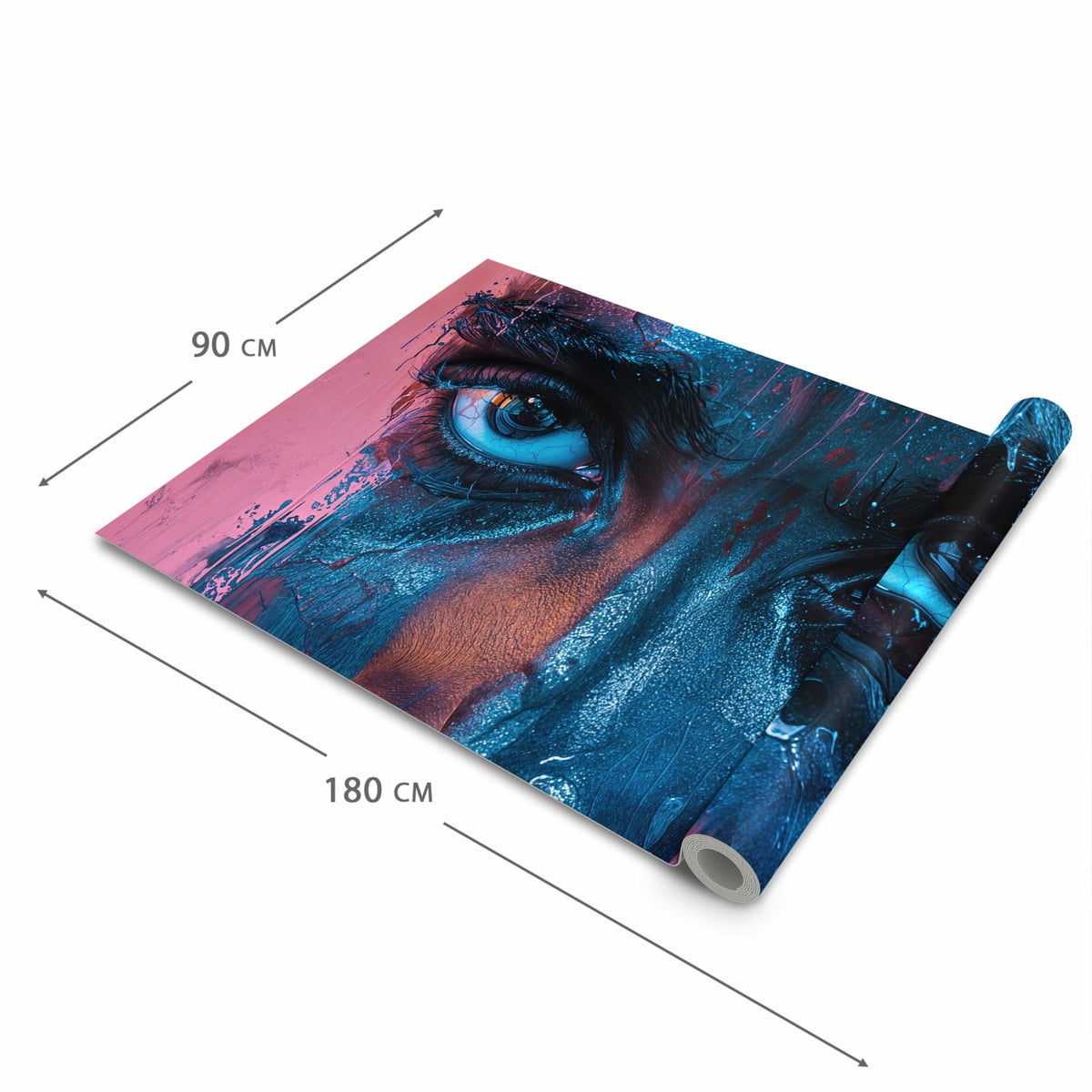 Langlebiger abwaschbarer Küchenläufer mit Motiv Blick ins Unbekannte in der Grösse 60x90 cm