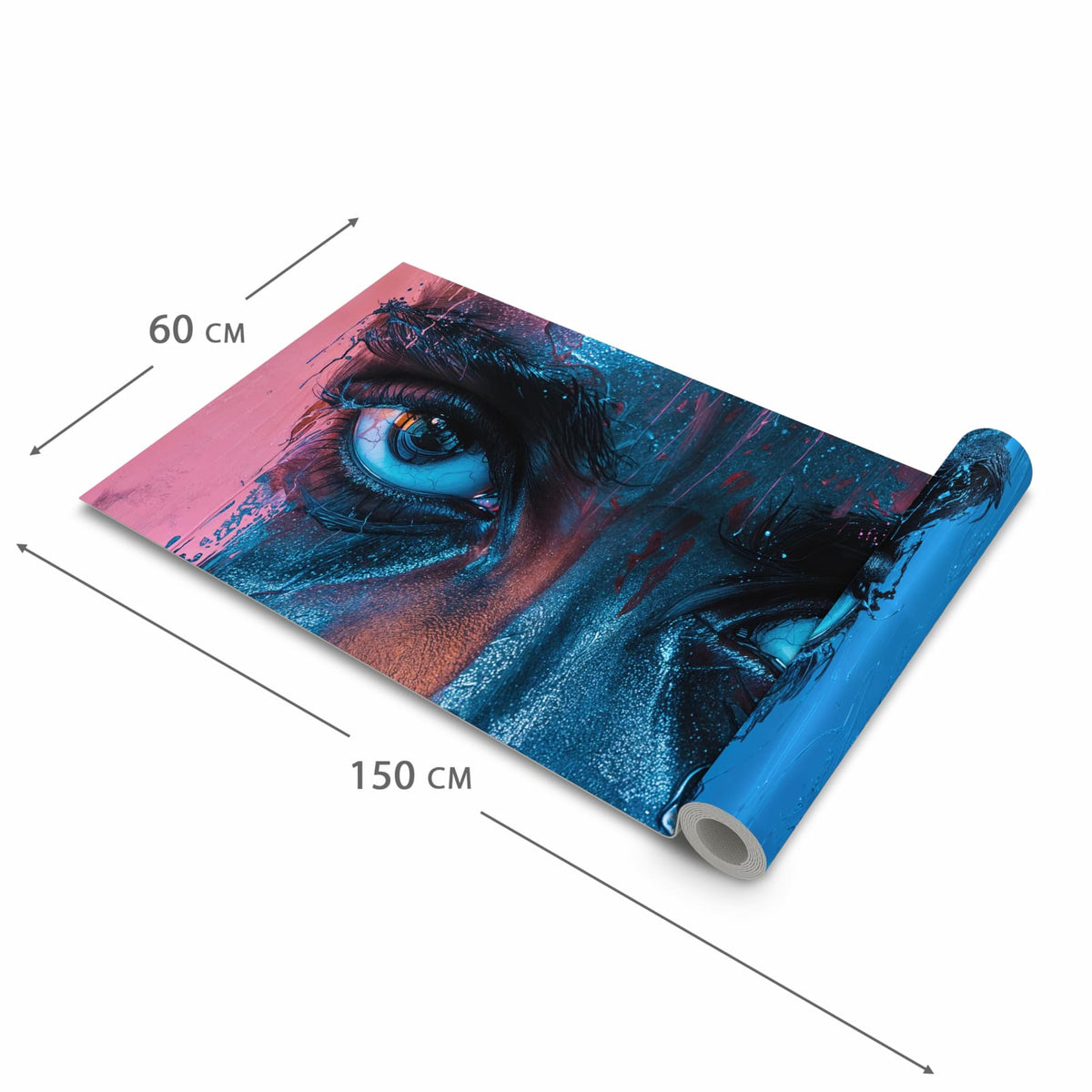 Langlebiger Küchenläufer mit Motiv Blick ins Unbekannte in der Grösse 60x300 cm, waschbar