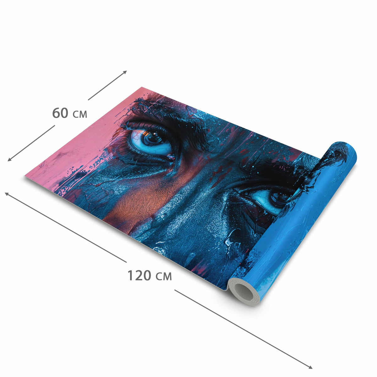 Geruchsneutraler Küchenläufer mit Motiv Blick ins Unbekannte in der Grösse 60x300 cm