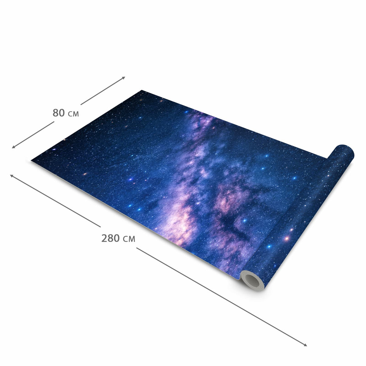 UV-beständiger Küchenläufer mit Motiv Sternenhimmel Baum in der Grösse 90x240 cm