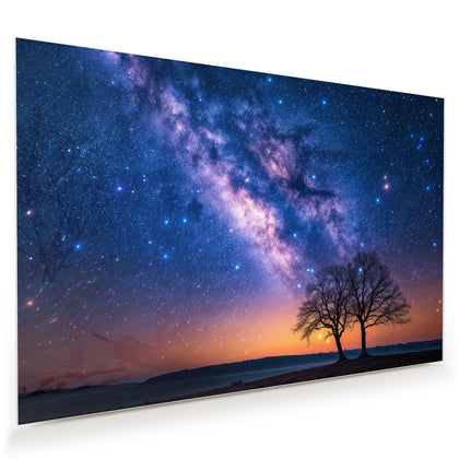 Wandbild mit dem Motiv Baum und Milchstraße