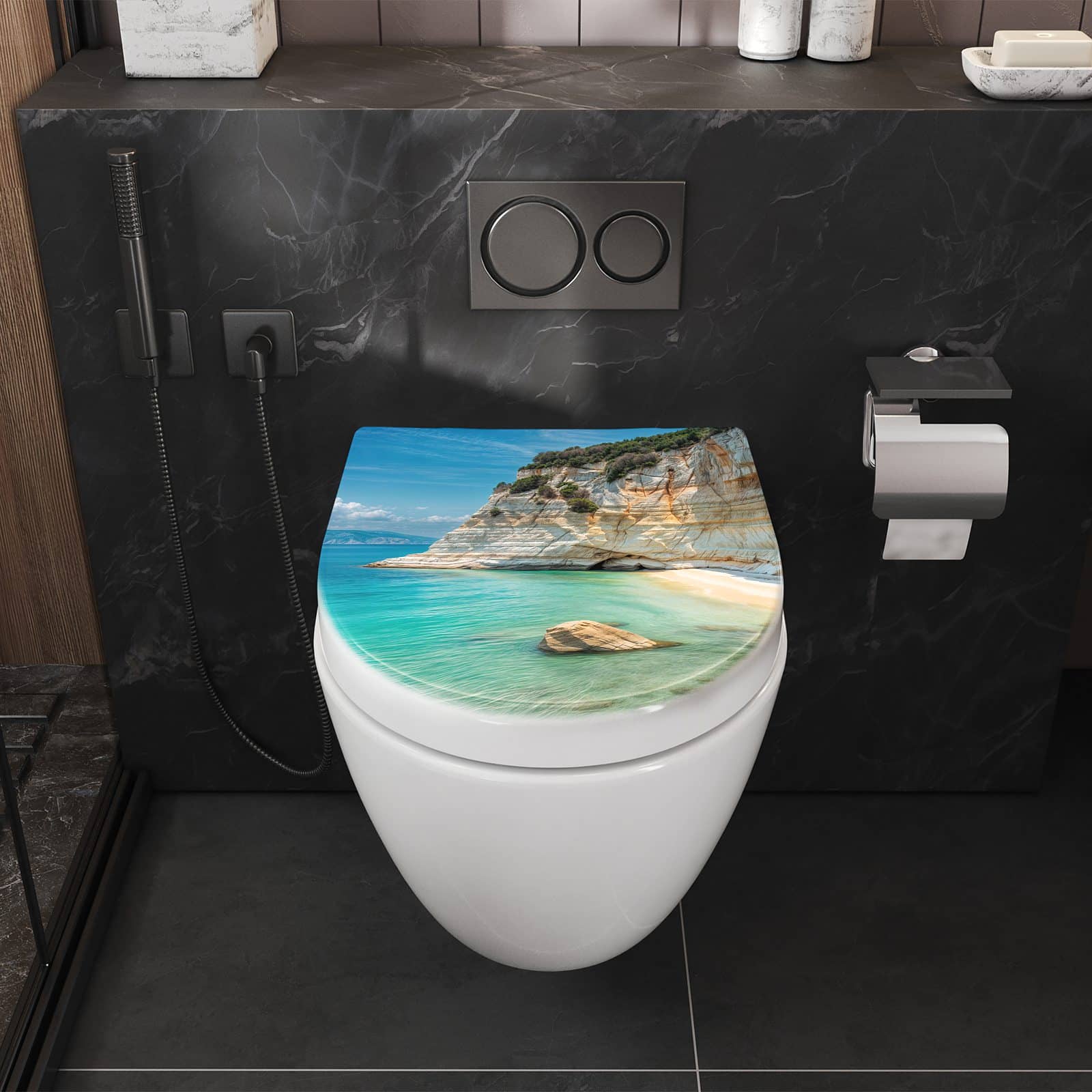 WC-Sitz mit Absenkautomatik Küstenparadies