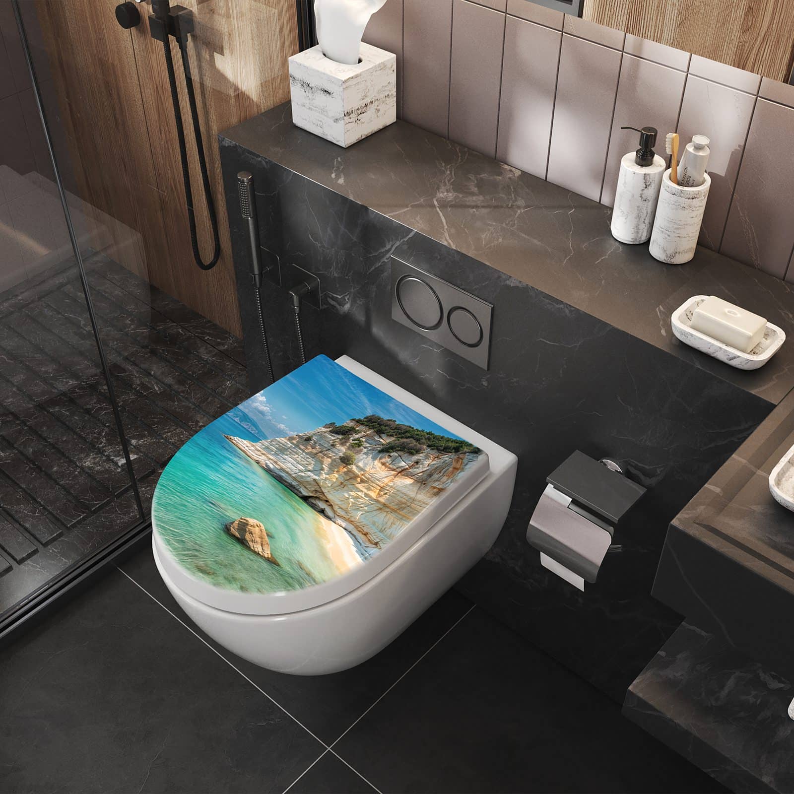 WC-Sitz mit Absenkautomatik Küstenparadies