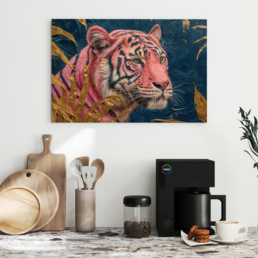 Maße Metall Magnettafel - Pinker Tiger