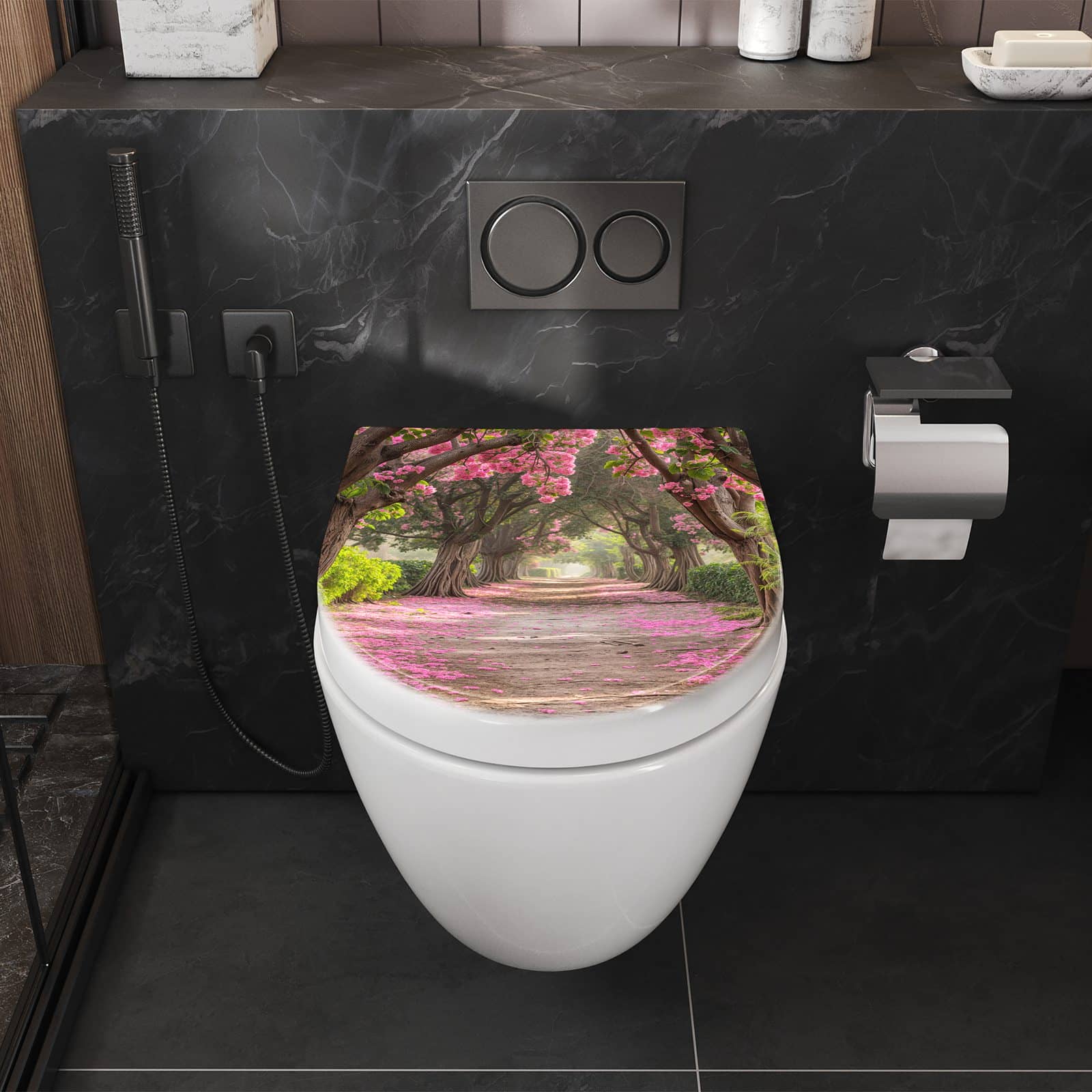 WC-Sitz mit Absenkautomatik Blütenallee