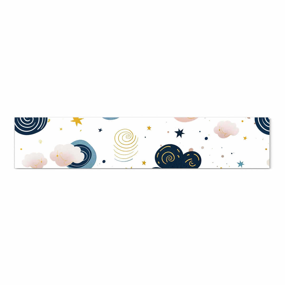 Schmutzabweisender Küchenvorleger mit Motiv Wirbelwolken Design in Frontansicht