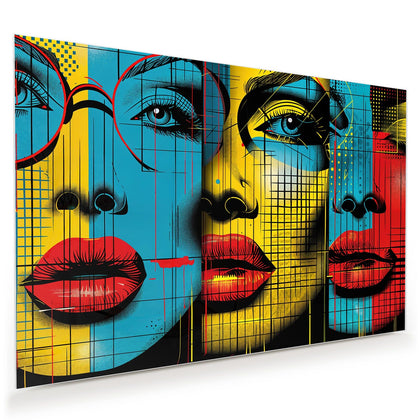 Wandbild mit dem Motiv Zwei Gesichter