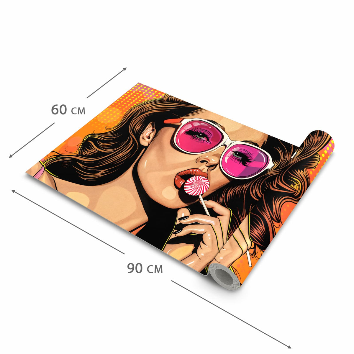 UV-beständiger Läufer für die Küche mit Motiv Mit und Frau in der Grösse 60x270 cm