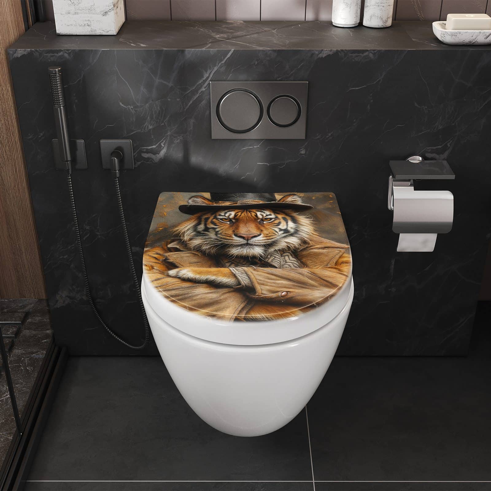 WC-Sitz mit Absenkautomatik Tiger mit Zylinder