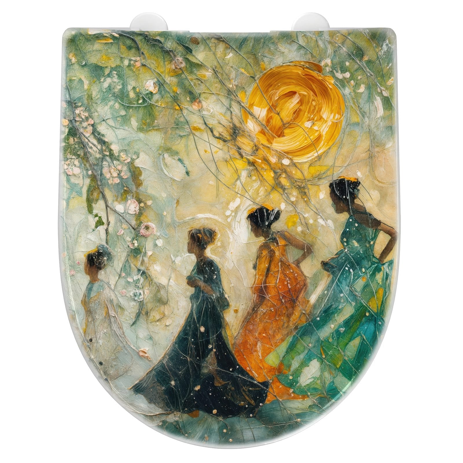 WC-Sitz mit Absenkautomatik Festliches Gemälde