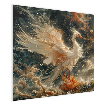 Magnettafel mit dem Motiv Eleganter Vogel