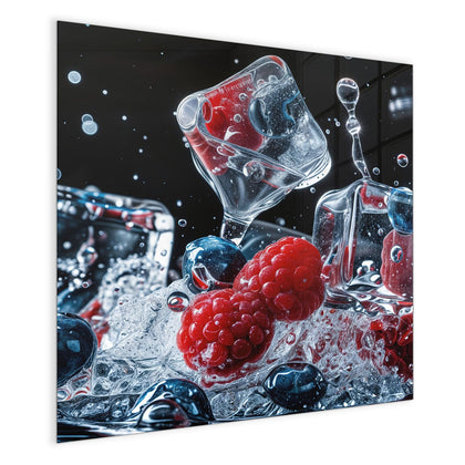 Magnettafel mit dem Motiv Eisgekühlte Beeren