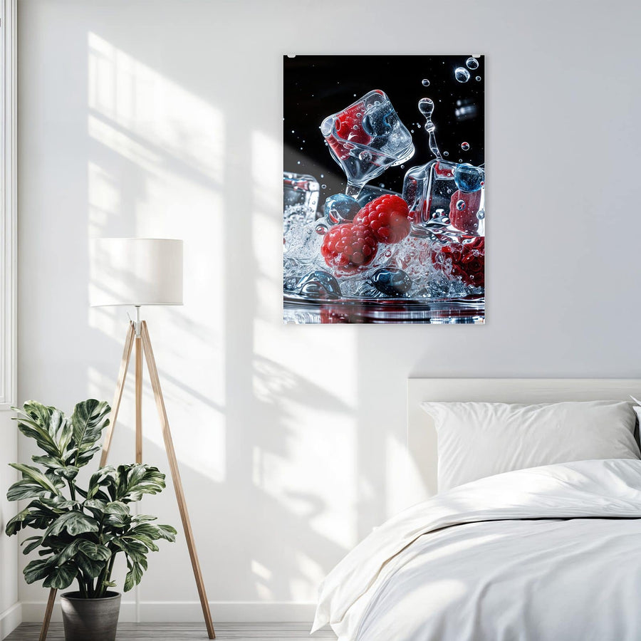Maße Wandbild - Eisgekühlte Beeren - Hochformat