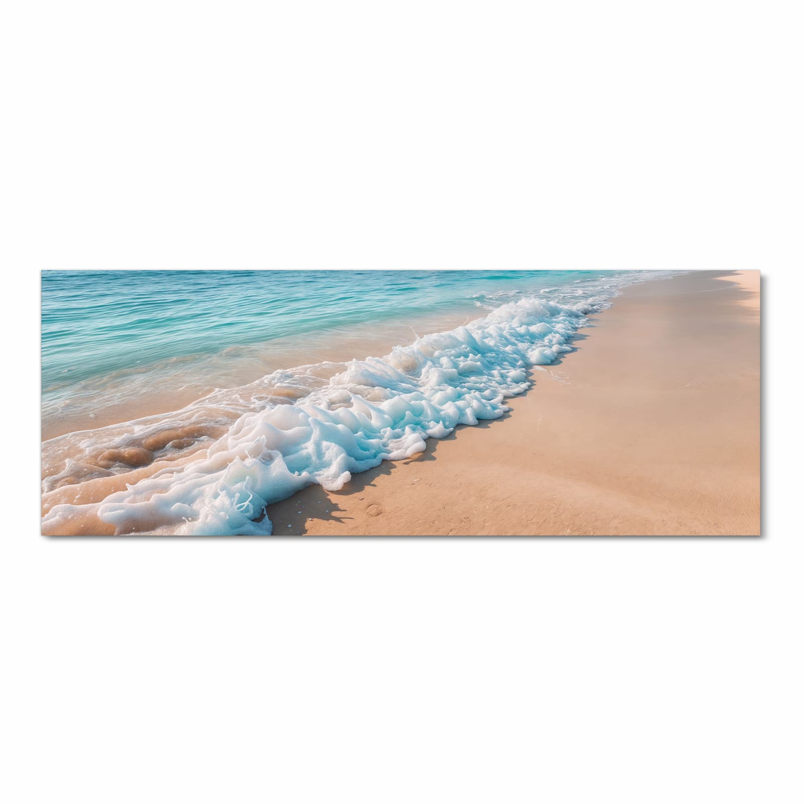 Küchenteppich waschbar mit Motiv Strand Surf Wellen in Frontansicht für mehr Trittkomfort