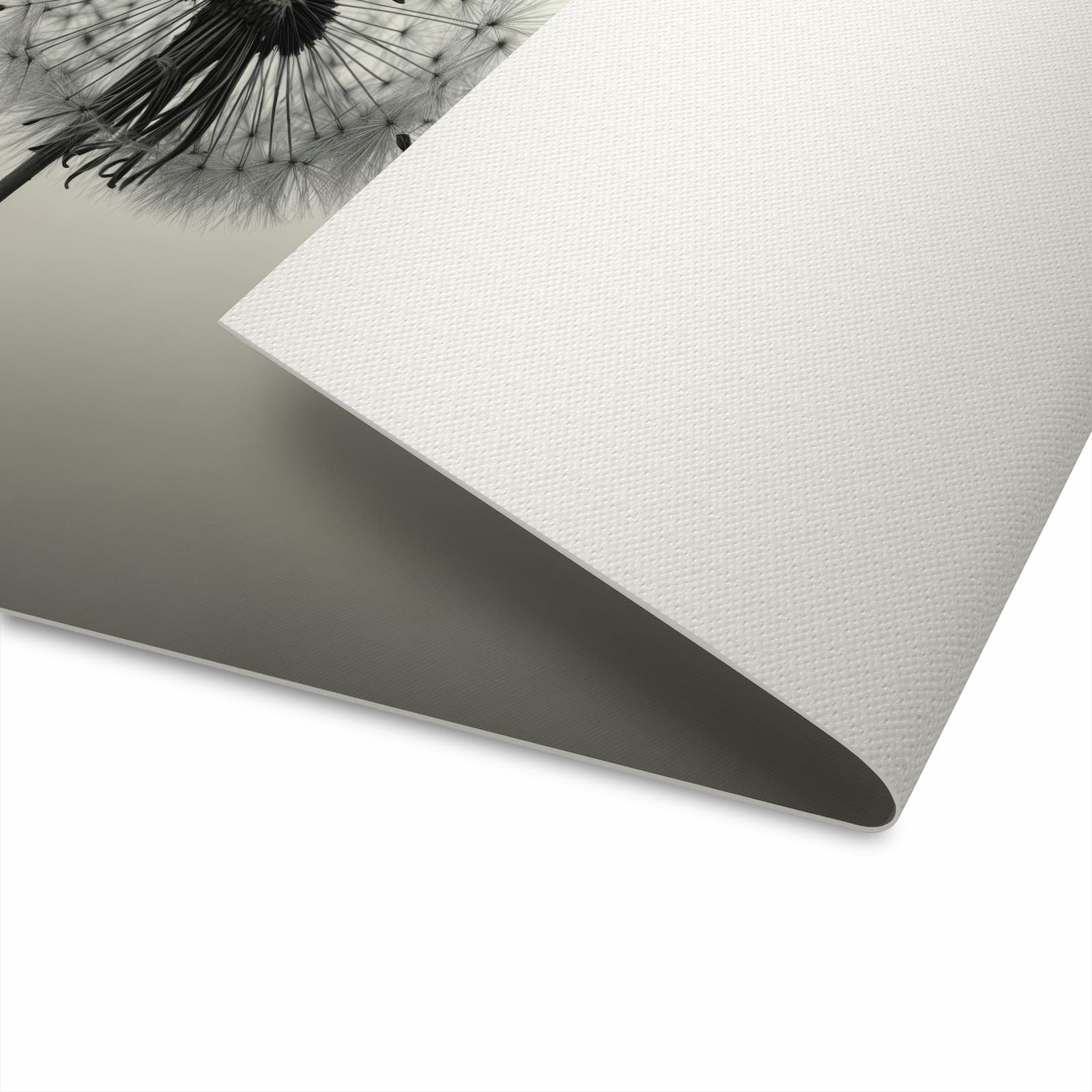 Rutschfester Küchenläufer mit Motiv Pusteblume Schwarz für sicheren Stand in der Küche