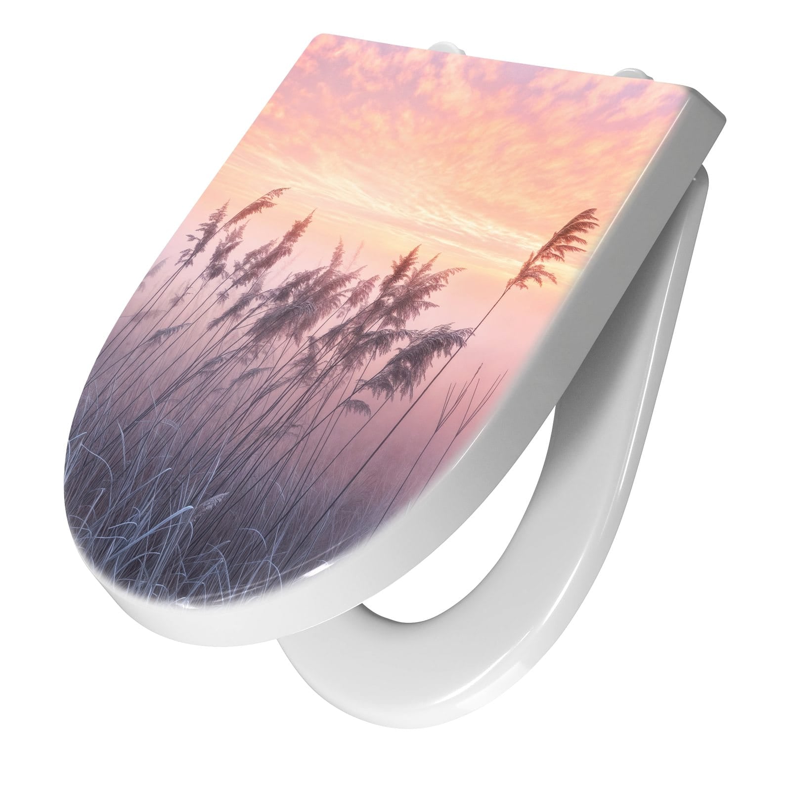 WC-Sitz mit Absenkautomatik Nebelwiese am Morgen