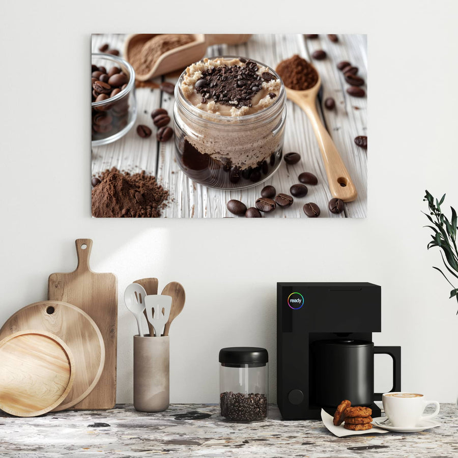 Maße Metall Magnettafel - Kaffeedessert im Glas
