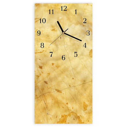 Wanduhr mit dem Motiv Honiggelber Marmor