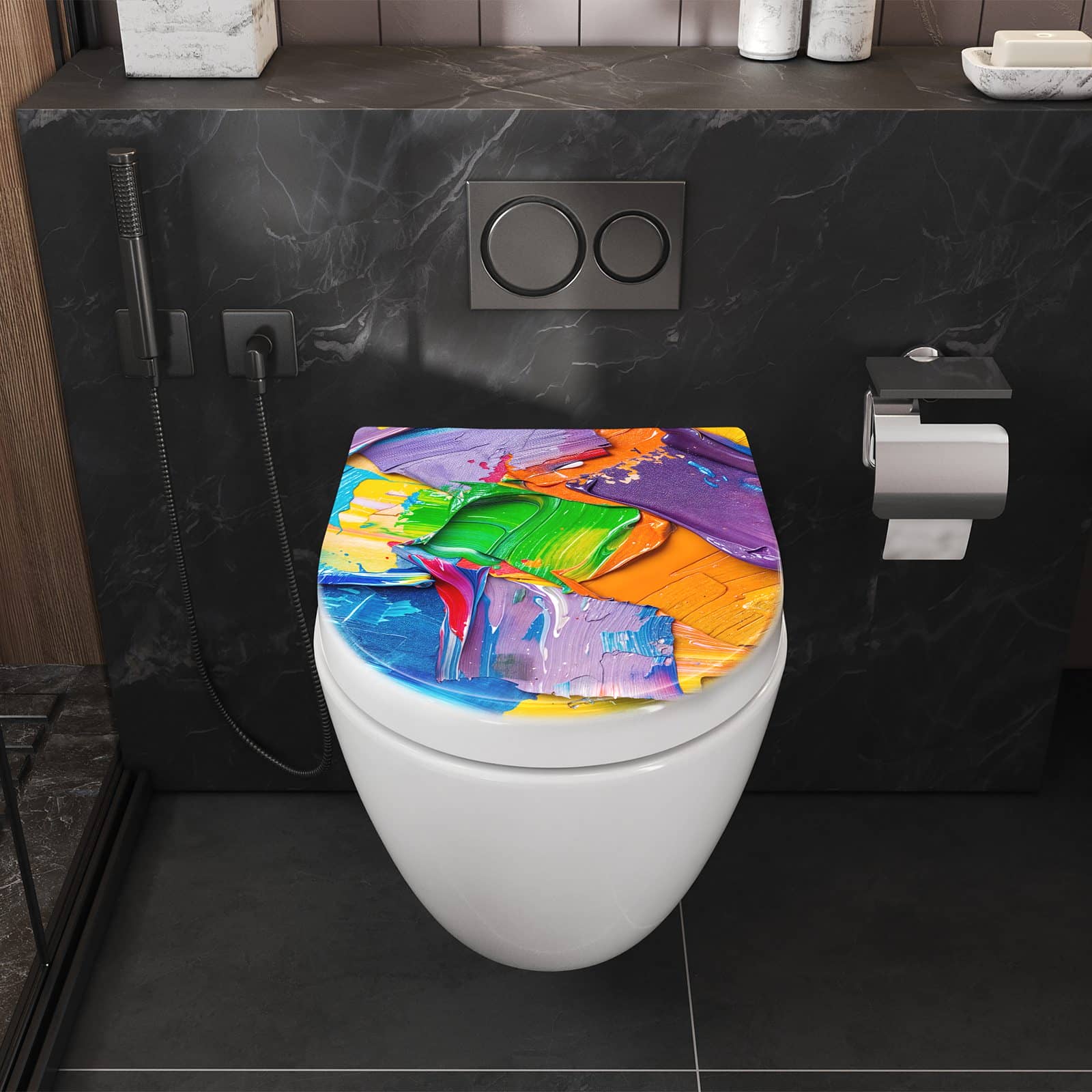 WC-Sitz mit Absenkautomatik Farbsymphonie