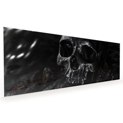 Küchenrückwand mit dem Motiv Dunkler Totenkopf