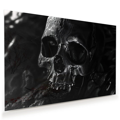 Wandbild mit dem Motiv Dunkler Totenkopf