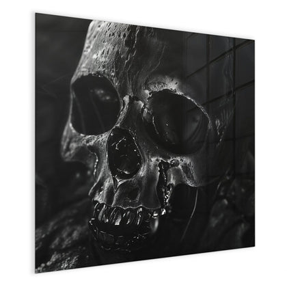 Magnettafel mit dem Motiv Dunkler Totenkopf