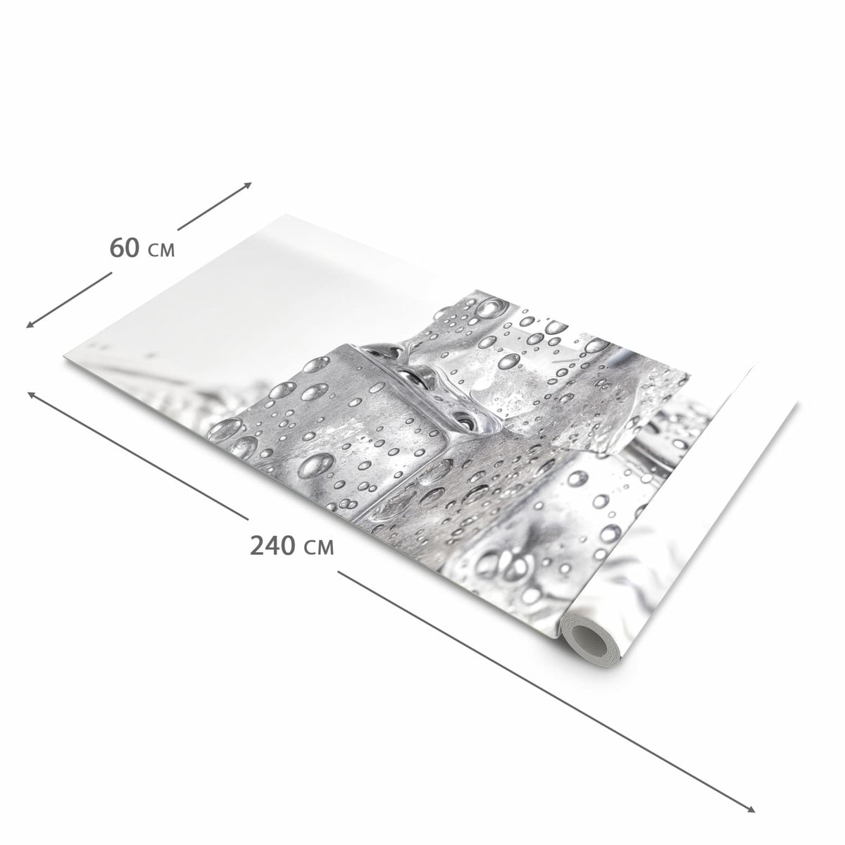 Küchenläufer Drei Eiswürfel zusammengerollt